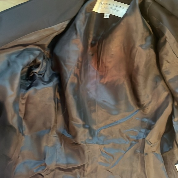 Vintage Trina Turk Blazer One Button Black Size 8 Pockets Fitted - Picture 10 of 10